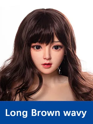 Rambut Bergelombang Coklat Panjang