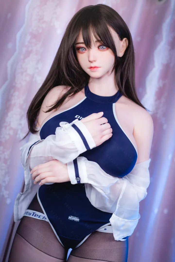 160cm (5ft3) คัพ G น้ำหนักเบา ซิลิโคน ตุ๊กตายาง หัว Campanula