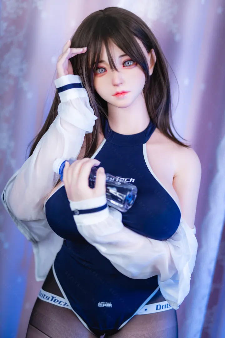 160cm (5ft3) คัพ G น้ำหนักเบา ซิลิโคน ตุ๊กตายาง หัว Campanula