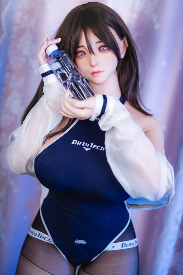 160cm (5ft3) คัพ G น้ำหนักเบา ซิลิโคน ตุ๊กตายาง หัว Campanula