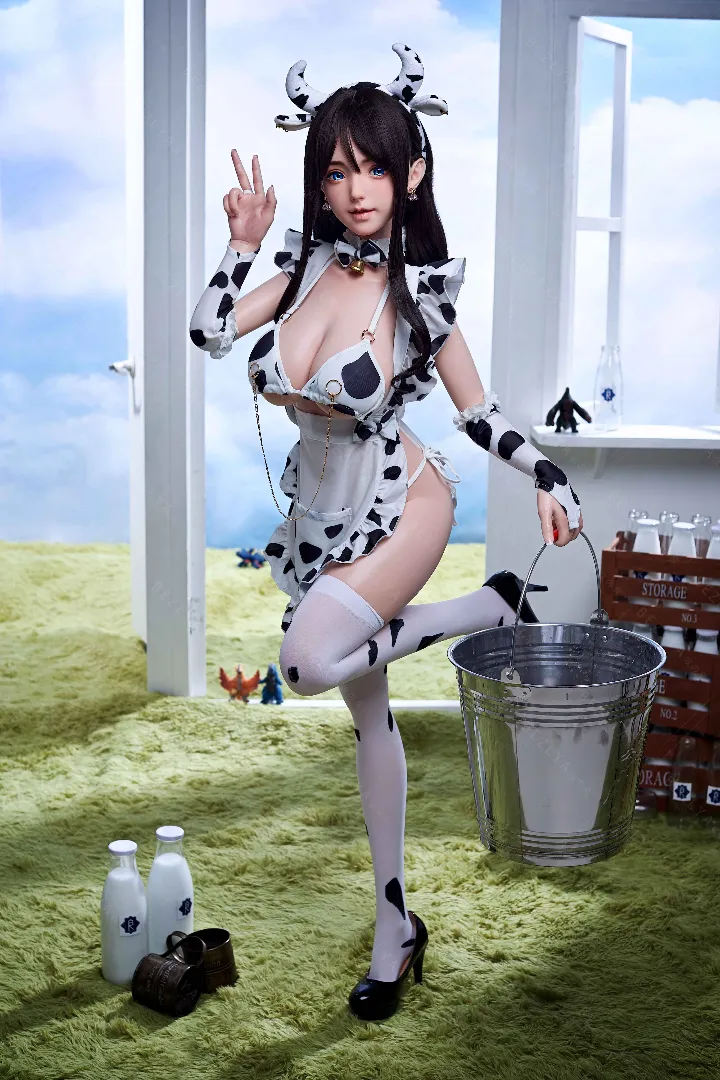 145cm (4ft9) G-Cup Ringan Silikon Patung Seks Kepala Pisum