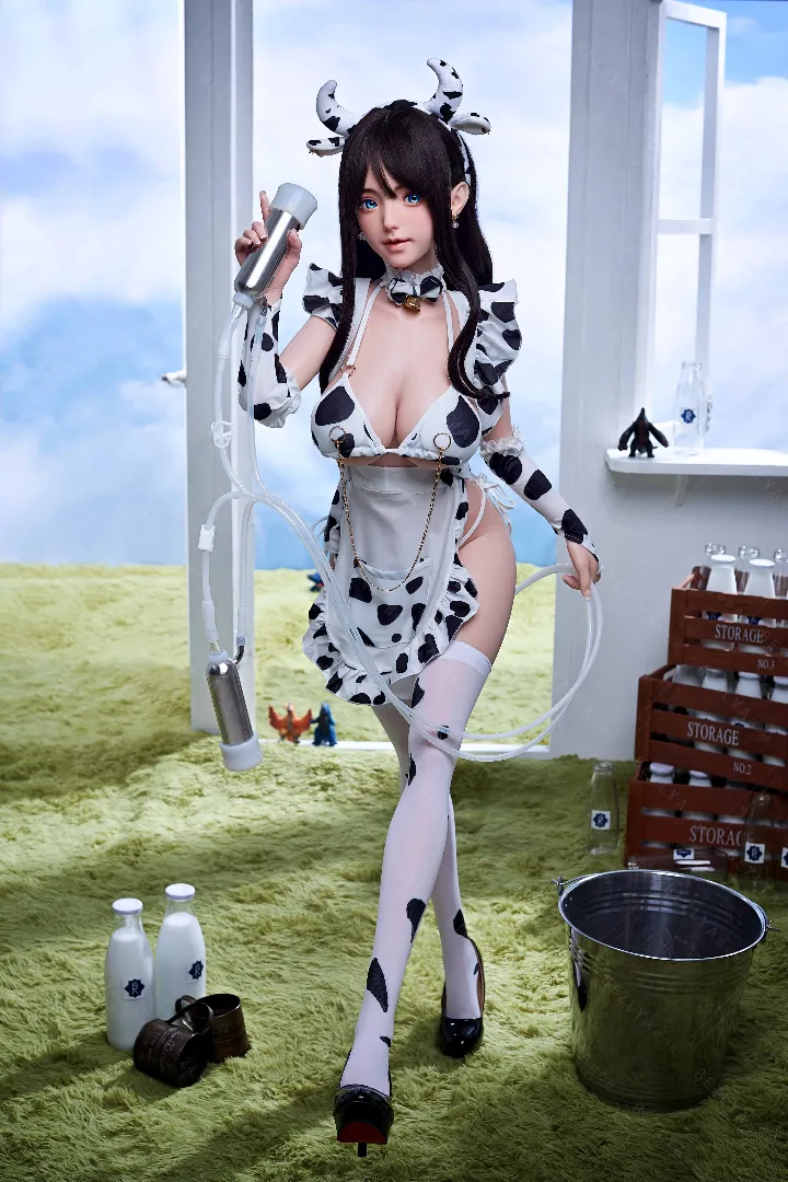 145cm (4ft9) G-Cup Ringan Silikon Patung Seks Kepala Pisum