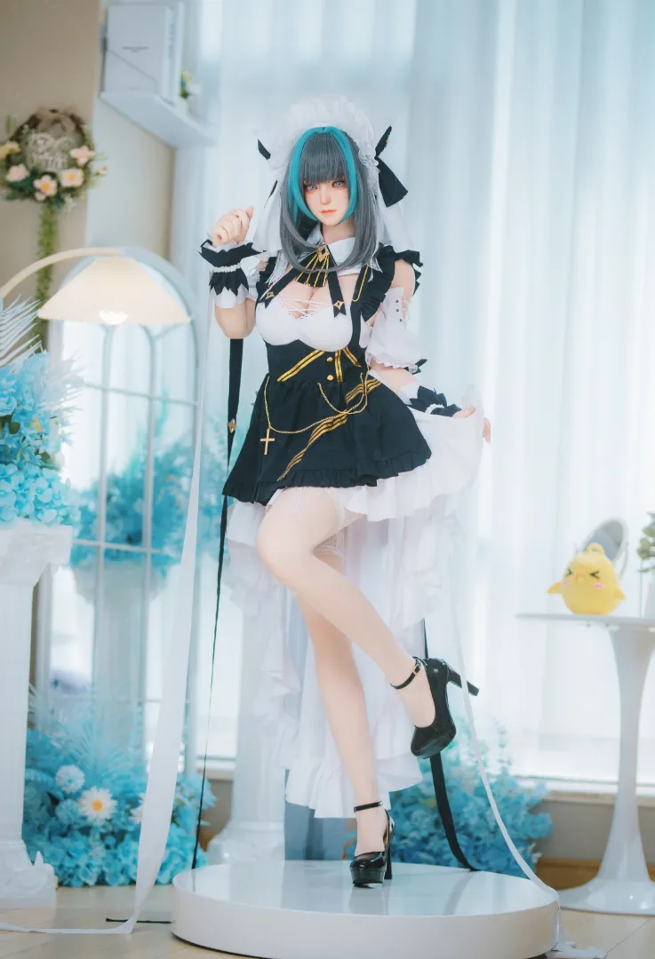 155cm (5ft1) E-Cup น้ำหนักเบา ซิลิโคน ตุ๊กตายาง ROS ส่วนหัว Campanula