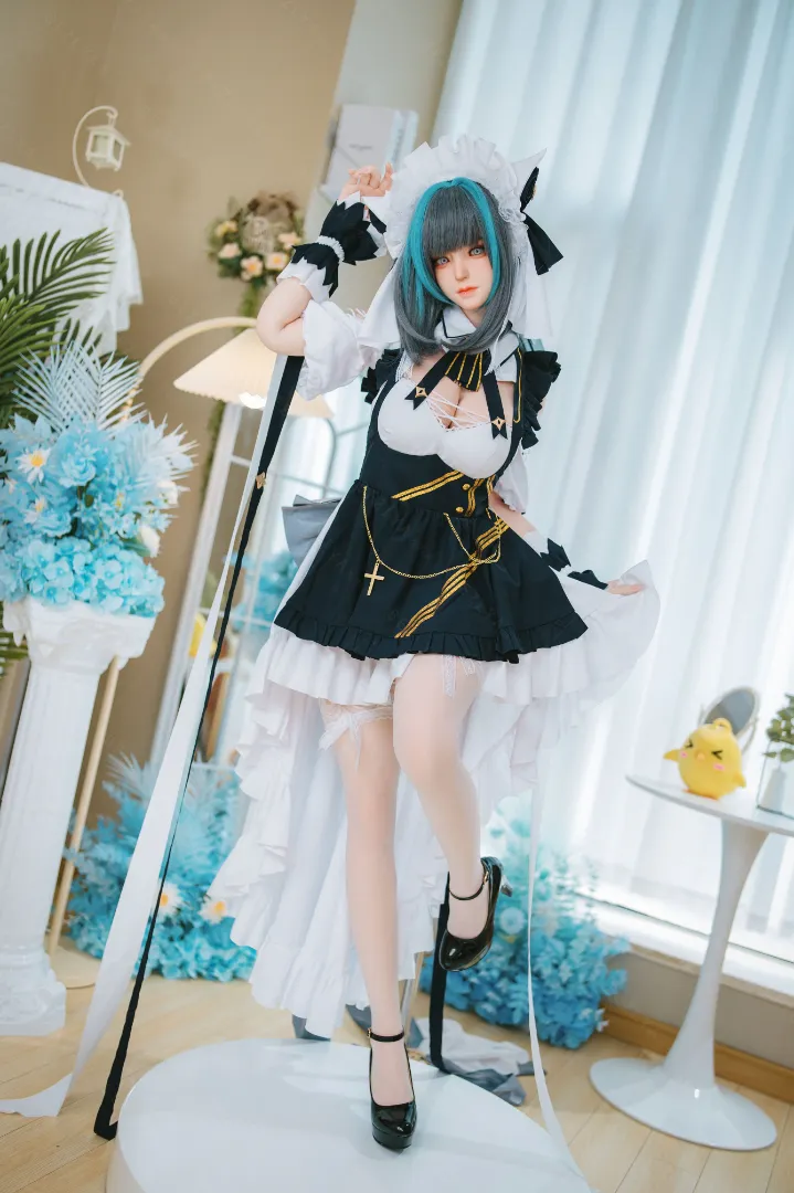 155cm (5ft1) E-Cup น้ำหนักเบา ซิลิโคน ตุ๊กตายาง ROS ส่วนหัว Campanula