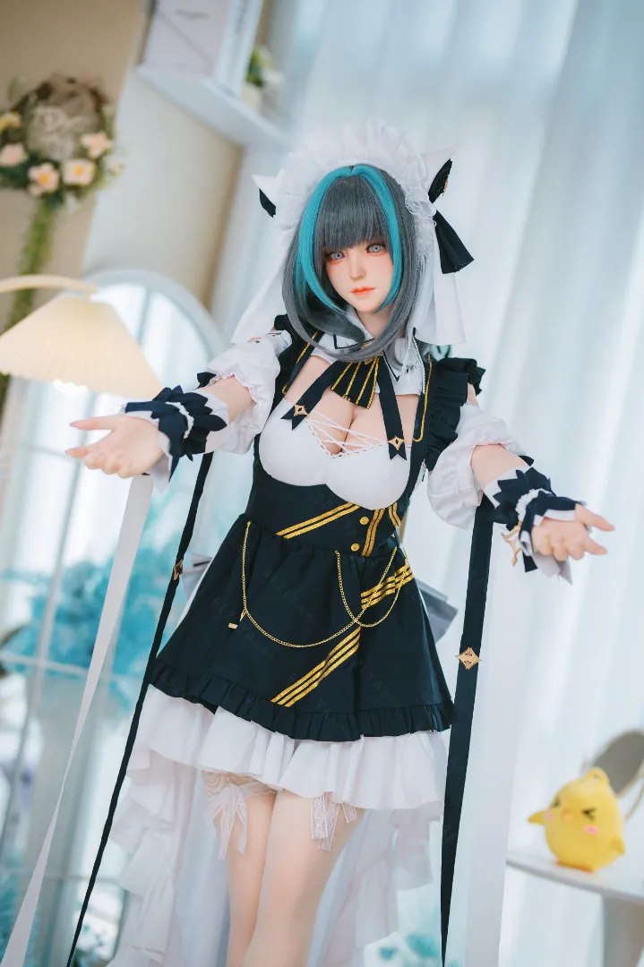 155cm (5ft1) E-Cup น้ำหนักเบา ซิลิโคน ตุ๊กตายาง ROS ส่วนหัว Campanula