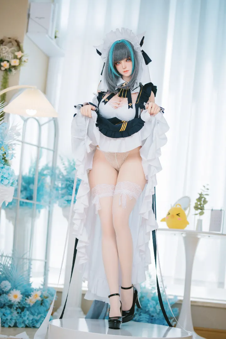 155cm (5ft1) E-Cup น้ำหนักเบา ซิลิโคน ตุ๊กตายาง ROS ส่วนหัว Campanula