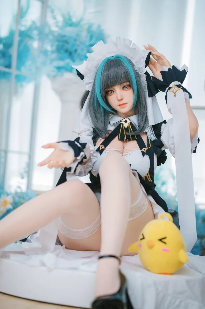 155cm (5ft1) E-Cup น้ำหนักเบา ซิลิโคน ตุ๊กตายาง ROS ส่วนหัว Campanula