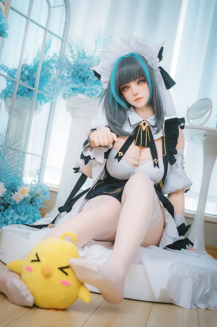 155cm (5ft1) E-Cup น้ำหนักเบา ซิลิโคน ตุ๊กตายาง ROS ส่วนหัว Campanula
