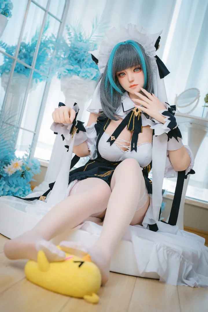 155cm (5ft1) E-Cup น้ำหนักเบา ซิลิโคน ตุ๊กตายาง ROS ส่วนหัว Campanula