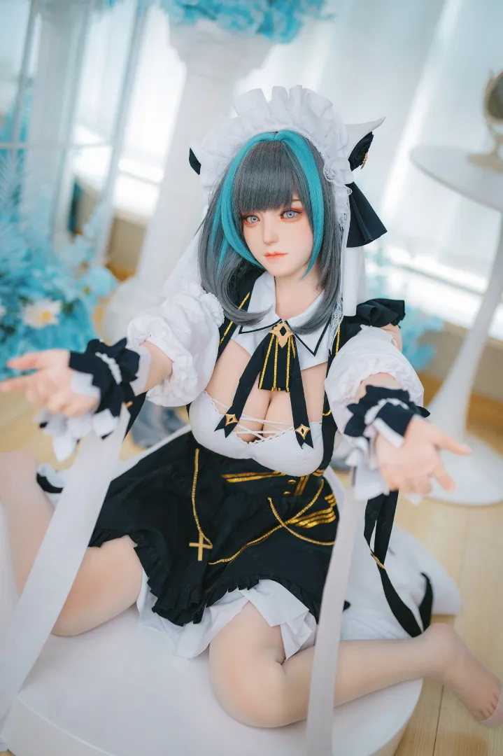 155cm (5ft1) E-Cup น้ำหนักเบา ซิลิโคน ตุ๊กตายาง ROS ส่วนหัว Campanula