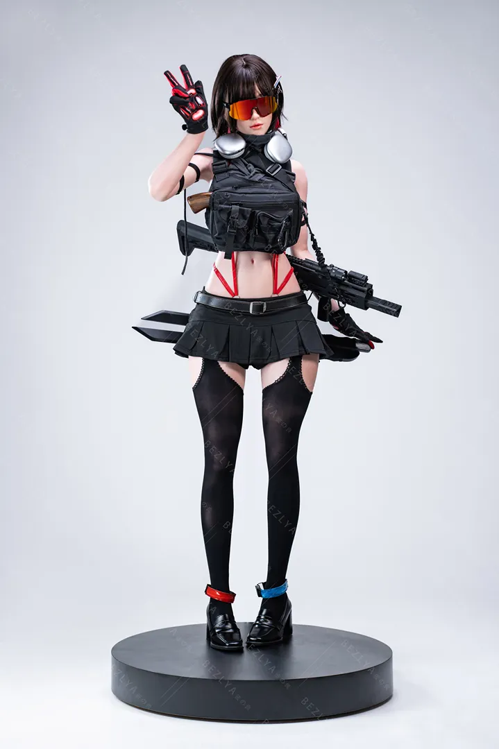 163cm (5ft4) Fカップ シリコン ラブドール bletilla, 可動式顎 ヘッド