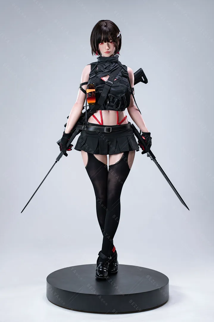 163cm (5ft4) Fカップ シリコン ラブドール bletilla, 可動式顎 ヘッド