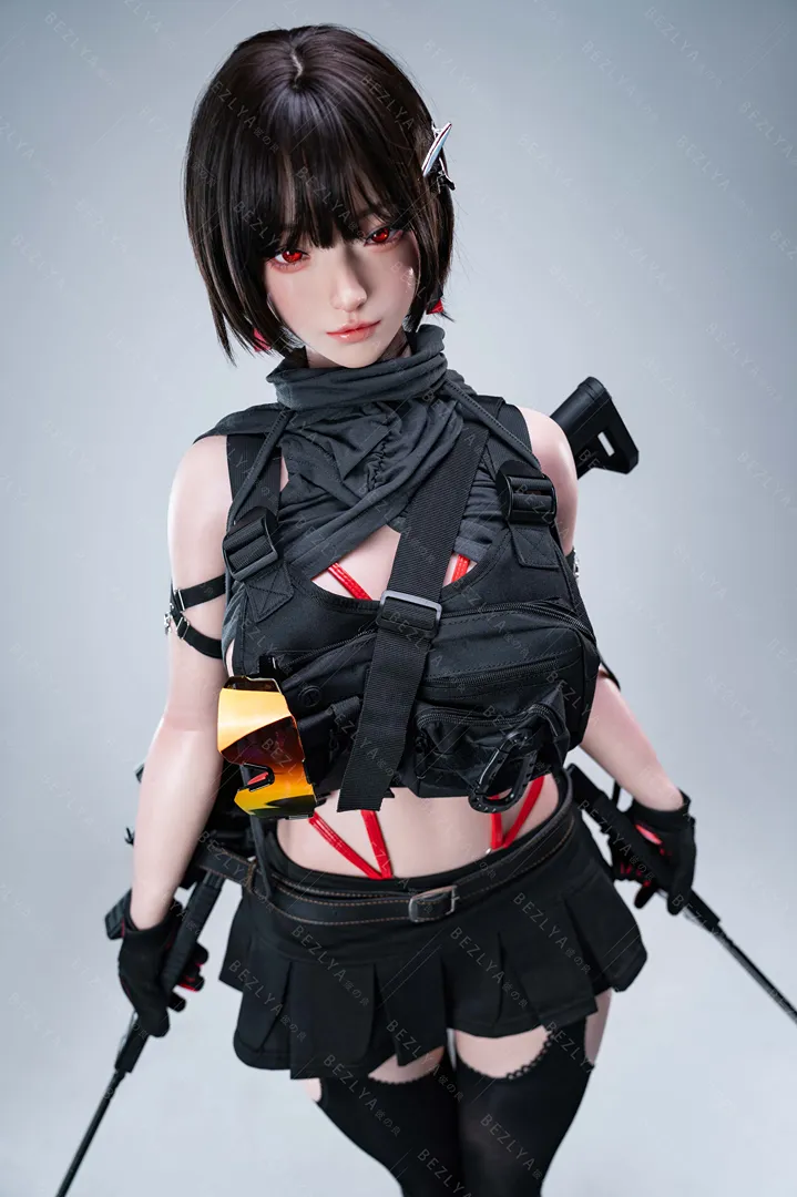 163cm (5ft4) Fカップ シリコン ラブドール bletilla, 可動式顎 ヘッド