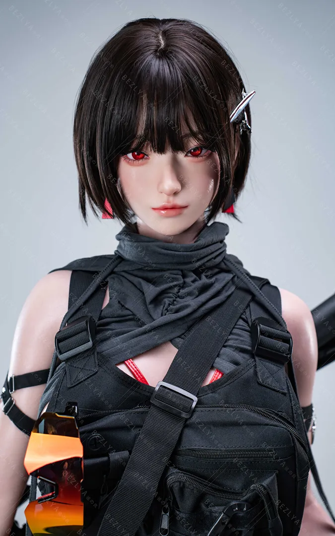 163cm (5ft4) Fカップ シリコン ラブドール bletilla, 可動式顎 ヘッド