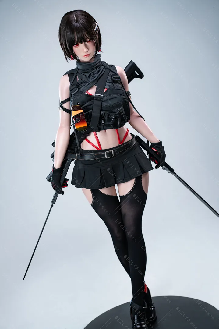 163cm (5ft4) Fカップ シリコン ラブドール bletilla, 可動式顎 ヘッド