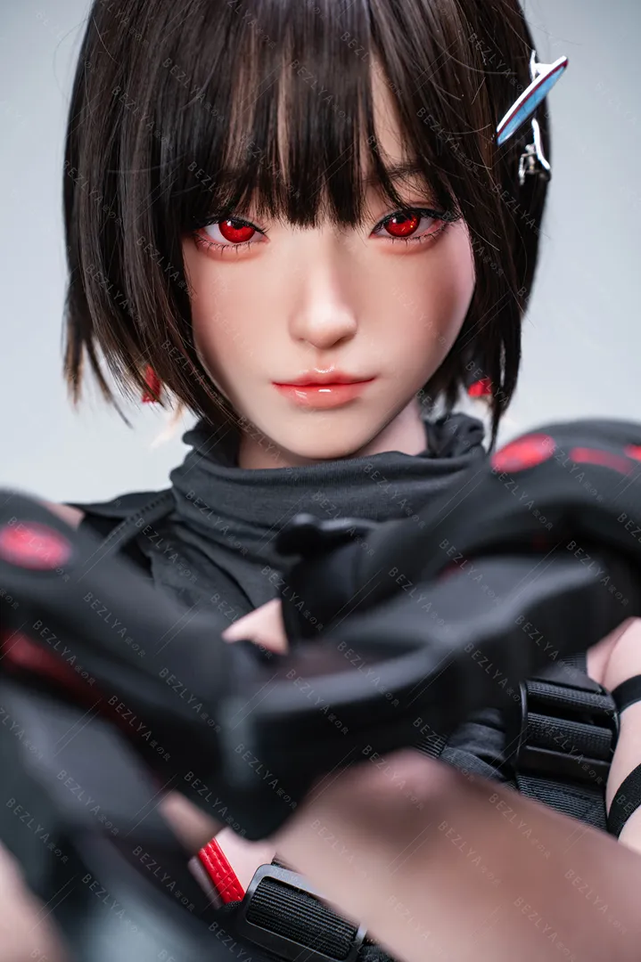 163cm (5ft4) Fカップ シリコン ラブドール bletilla, 可動式顎 ヘッド