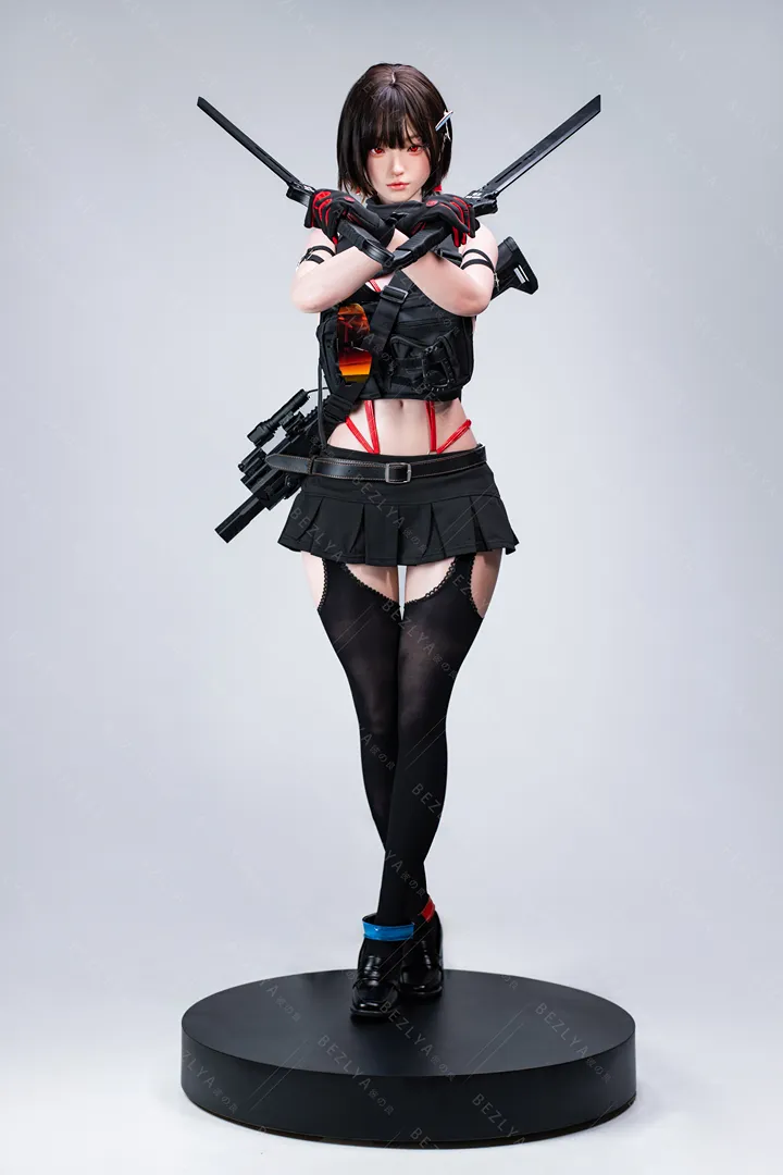 163cm (5ft4) Fカップ シリコン ラブドール bletilla, 可動式顎 ヘッド