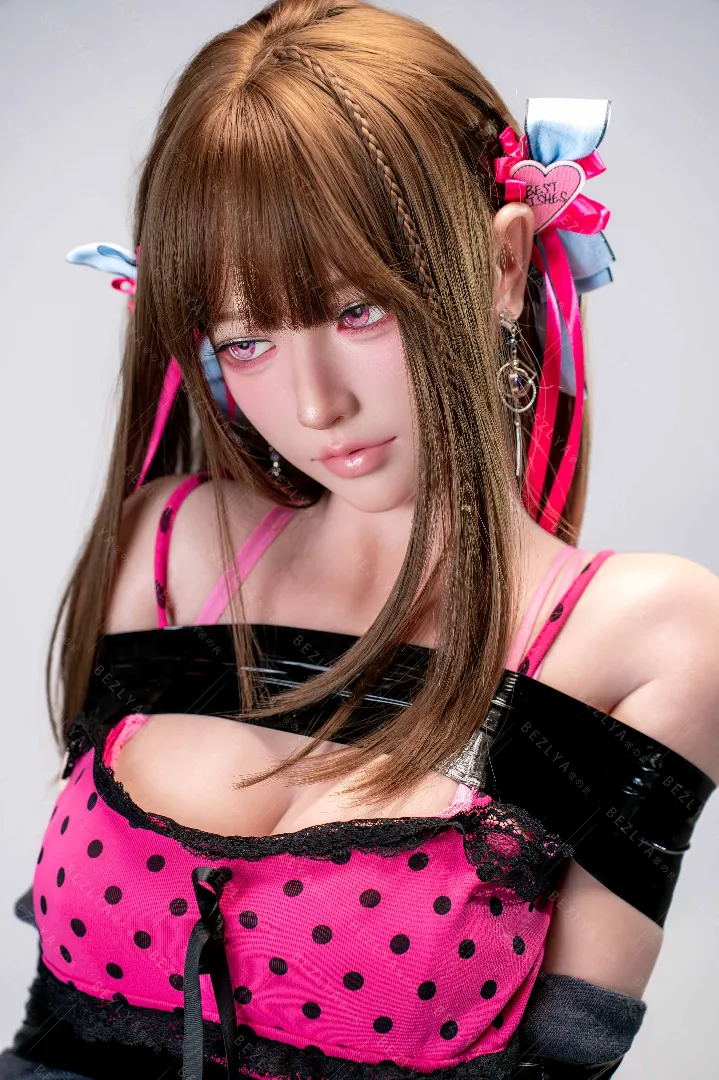 163cm (5ft4) F罩杯 輕量化 矽膠 性愛娃娃 Lagenaria, 活動下巴 头部