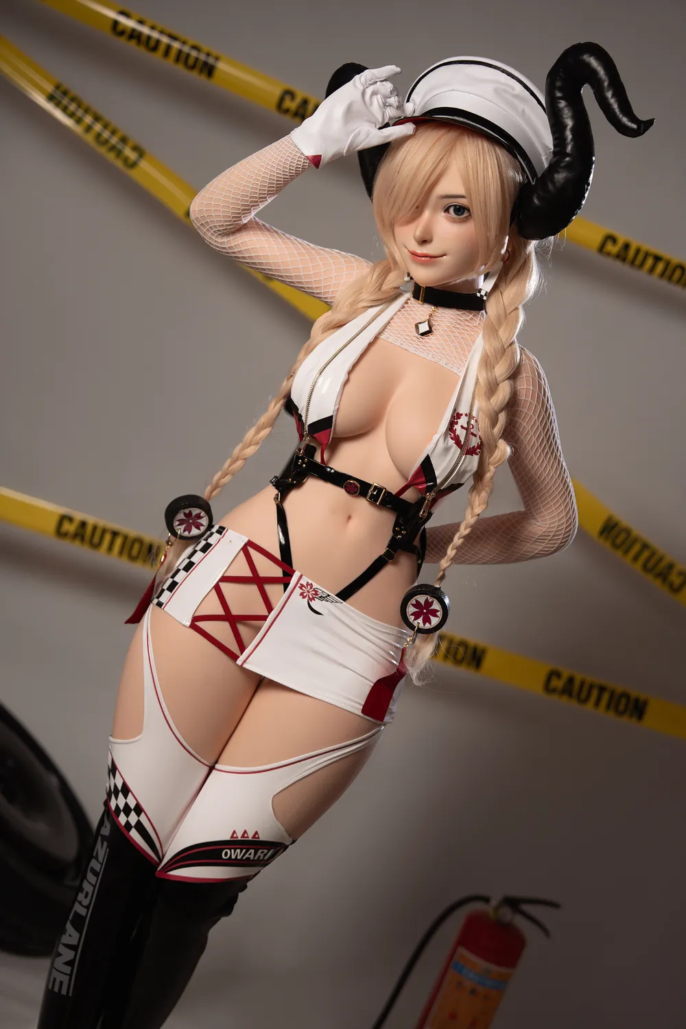 ROSRETTY Doll 164cm (5ft5) Dカップ 遊び心満載のブロンドグリッドガール フルシリコン ラブドール Liz, ヘッド S31