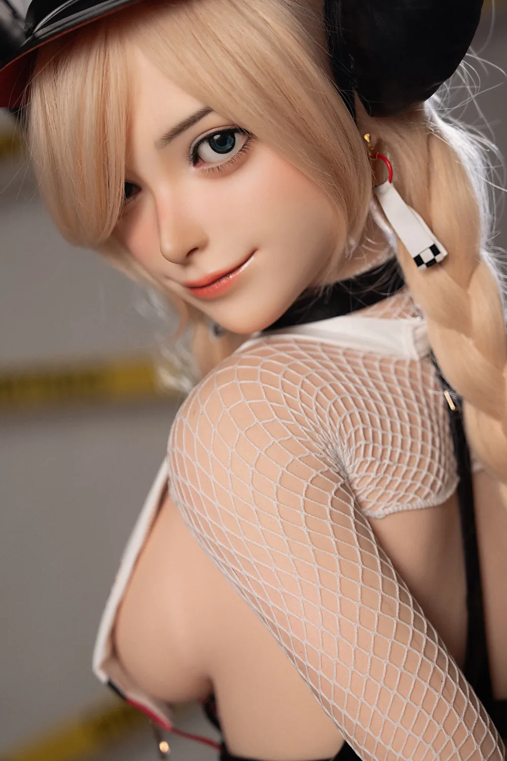 ROSRETTY Doll 164cm (5ft5) Dカップ 遊び心満載のブロンドグリッドガール フルシリコン ラブドール Liz, ヘッド S31