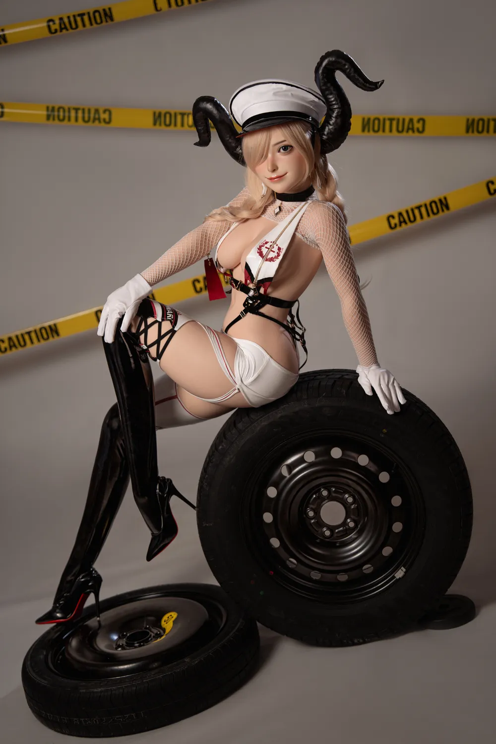 ROSRETTY Doll 164cm (5ft5) Dカップ 遊び心満載のブロンドグリッドガール フルシリコン ラブドール Liz, ヘッド S31