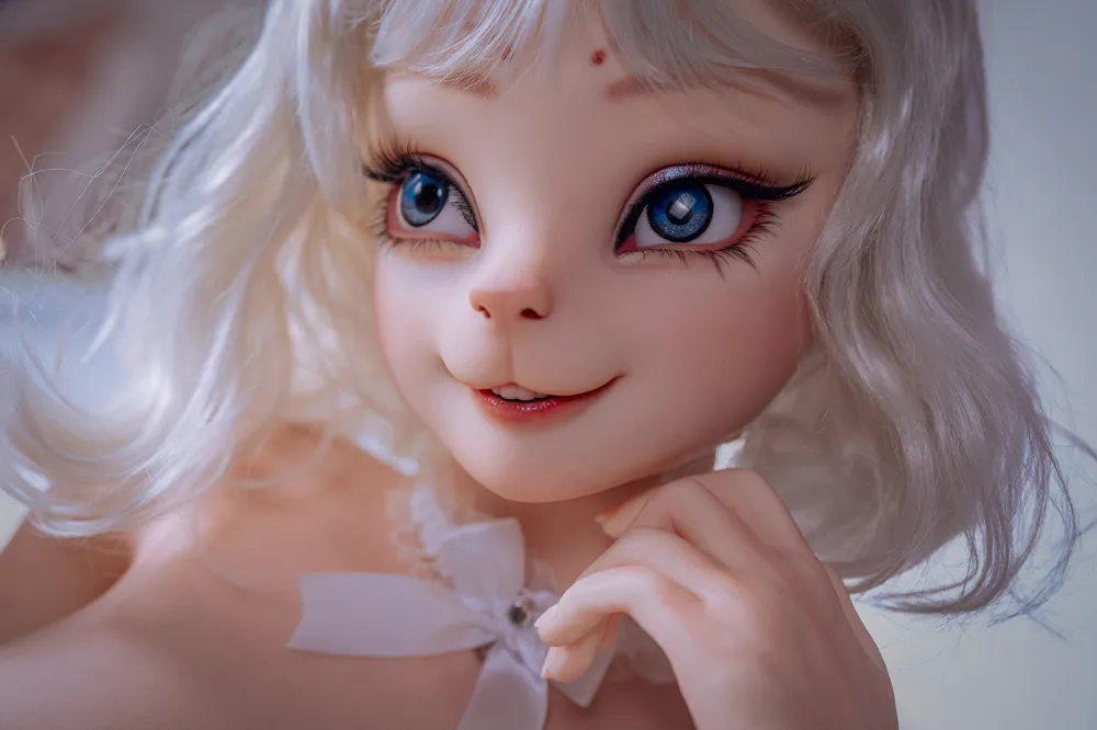 ROSRETTY Doll 164cm (5ft5) D-CUP Full Silicone Anime Furry Playful Feline Silicone Sex Doll Elena, Head #S32