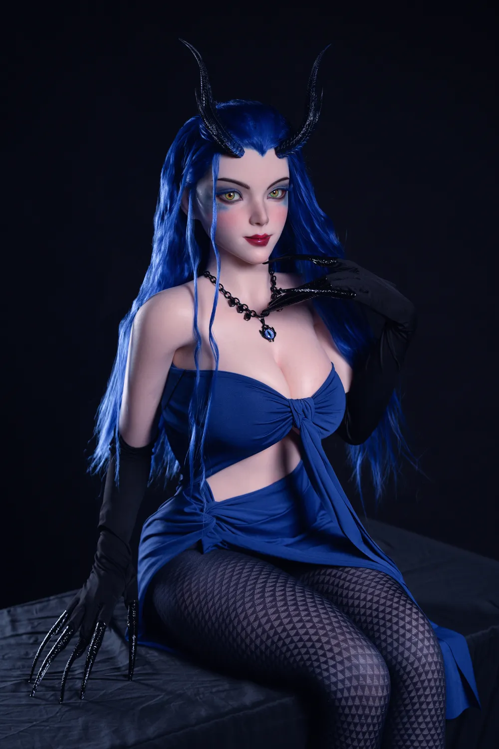 164cm (5ft5) D-Cup Full Silicone Nezha Demon Seductive Queen Cosplay Silicone Sex Doll Aorun, Head #S36