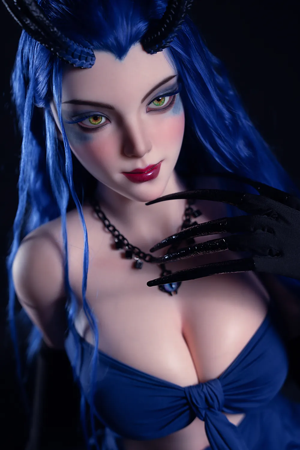 164cm (5ft5) D-Cup Full Silicone Nezha Demon Seductive Queen Cosplay Silicone Sex Doll Aorun, Head #S36