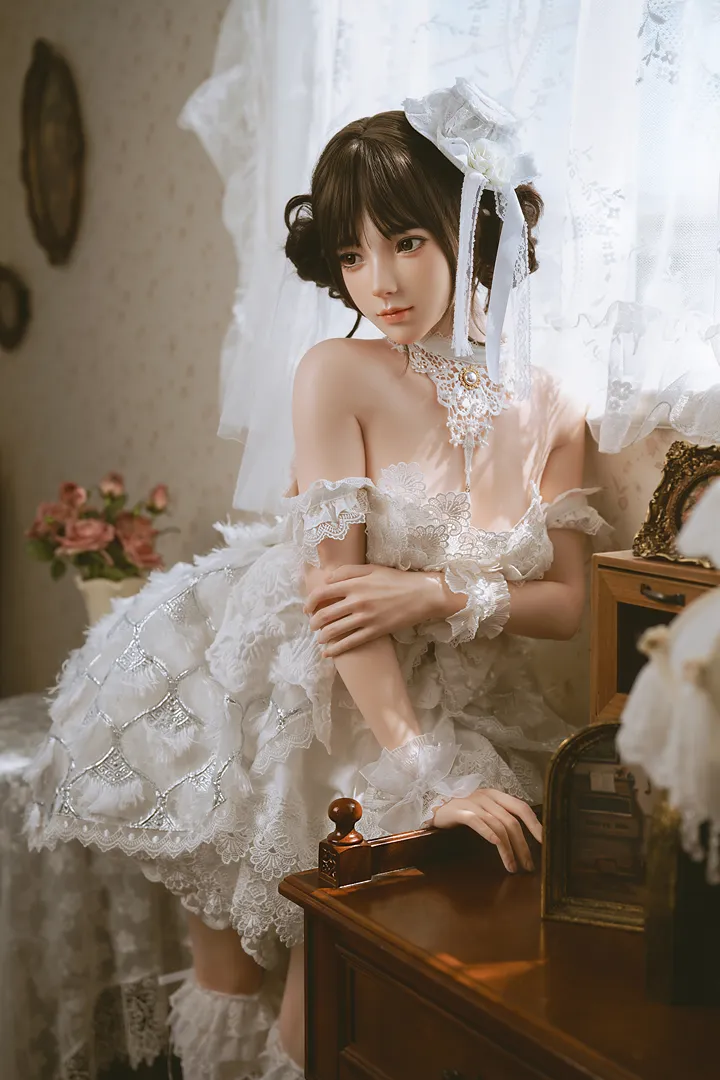 156cm (5ft1) A-Cup Lightweight Silicone Sex Doll Wanwan, Head #109