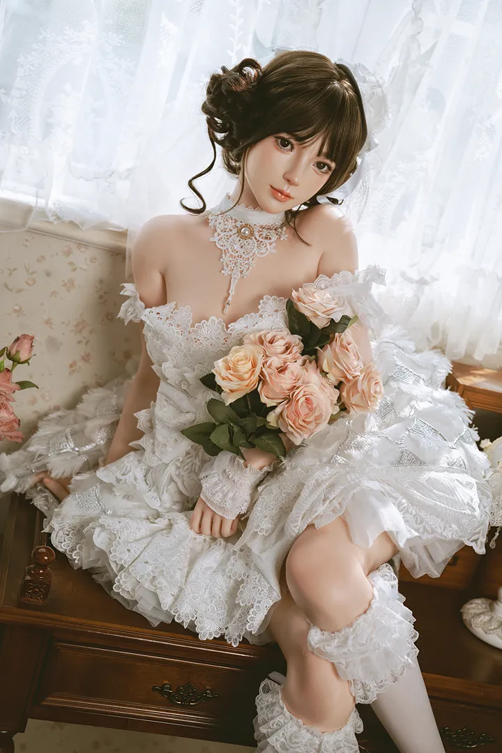 156cm (5ft1) A-Cup Lightweight Silicone Sex Doll Wanwan, Head #109