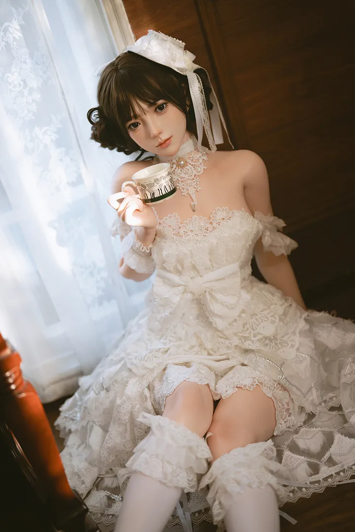 156cm (5ft1) A-Cup Lightweight Silicone Sex Doll Wanwan, Head #109