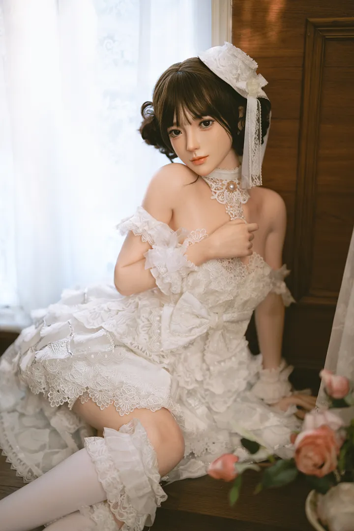 156cm (5ft1) A-Cup Lightweight Silicone Sex Doll Wanwan, Head #109
